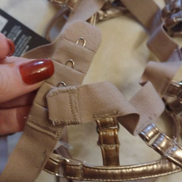 NWT SET Thistle and Spire Bronze Garter Belt w adjustable Garter M - Picture 9 of 10